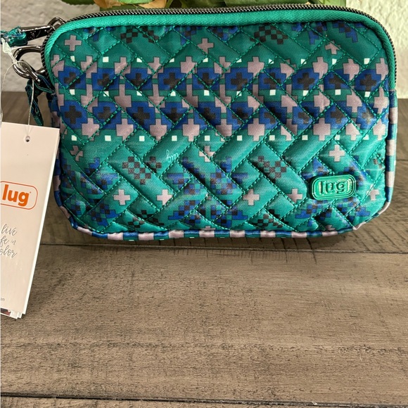 Sale! Lug Coupe Convertible Crossbody Bag Fair Isle Green NWT - Picture 3 of 6